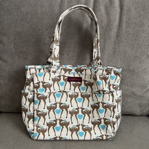 Bungalow 360 Purse Pocket Bag EUC Deer Canvas